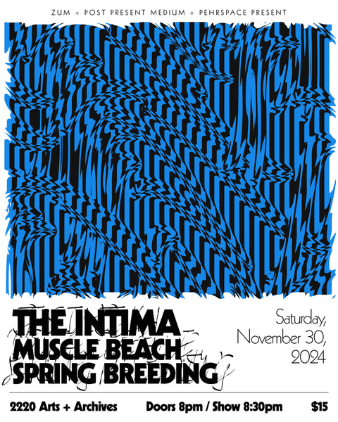 Sat Nov 30th - The Intima returns to LA!